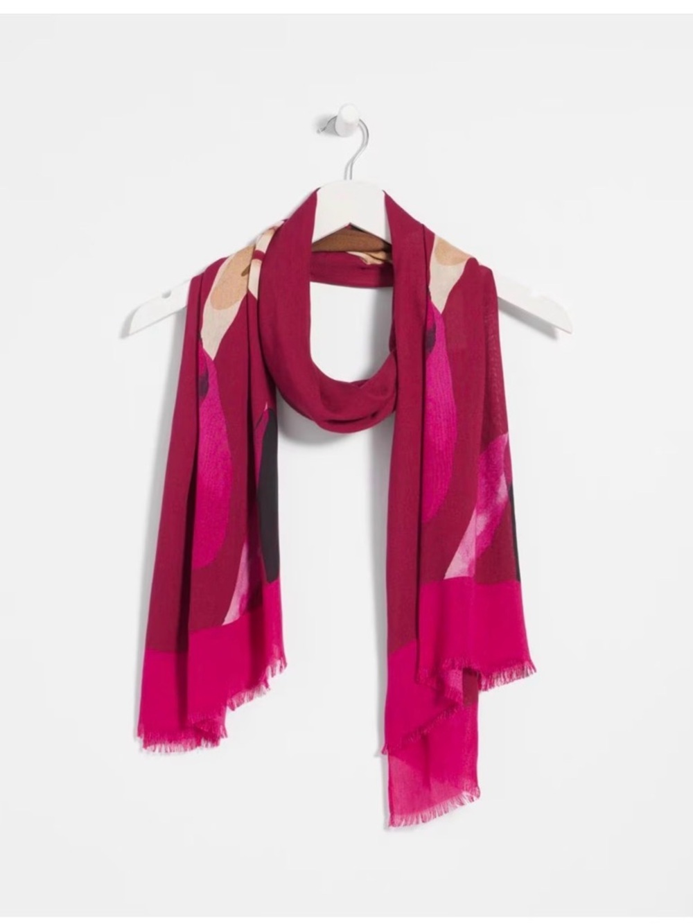 Chico's Floral Print Oblong Scarf